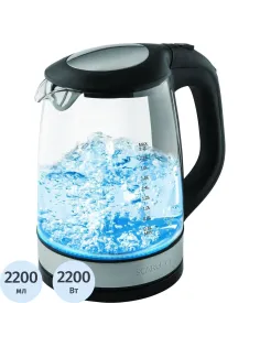 Чайник Scarlett SC - EK27G19, 2200 Вт 2,2л, стеклянный корпус