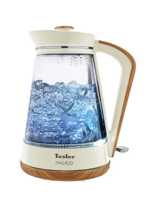 Чайник Tesler KT-1750 BEIGE, 1,7л., 2200Вт., стекло