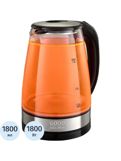 Чайник GOODHELPER KPG-1810 Orange, электрический