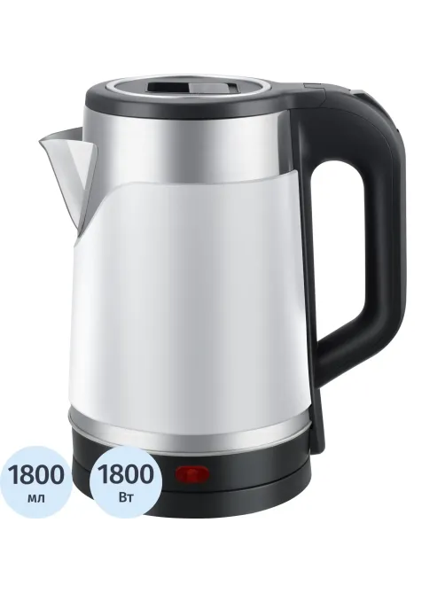 Чайник GOODHELPER KPS-185C, 1,8л., 1800Вт, (белый)