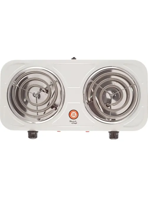Плита электрическая Centek CT-1509 (белая) 2конфорки ТЭН 140мм, 2000Вт