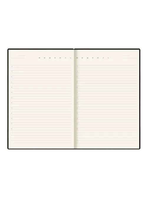 Ежедневник недатированный Deli Simple, A5, 136л, Джинс CN145-Brown