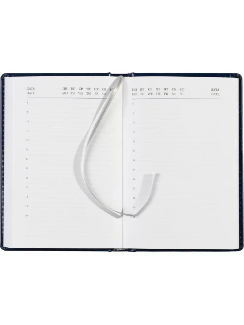 Ежедневник недатированный синий, А6,100x150, 320стр, Agenda