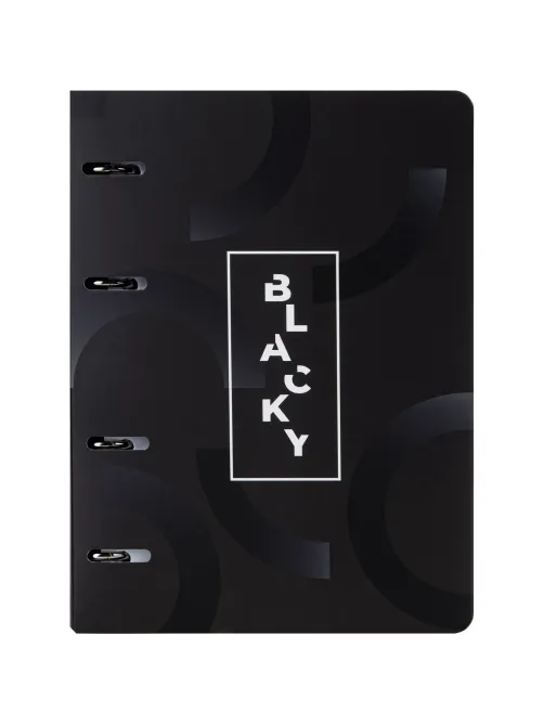 Ежедневник недатированный на кольцах Attache, 136л., 80г/м3, Blacky
