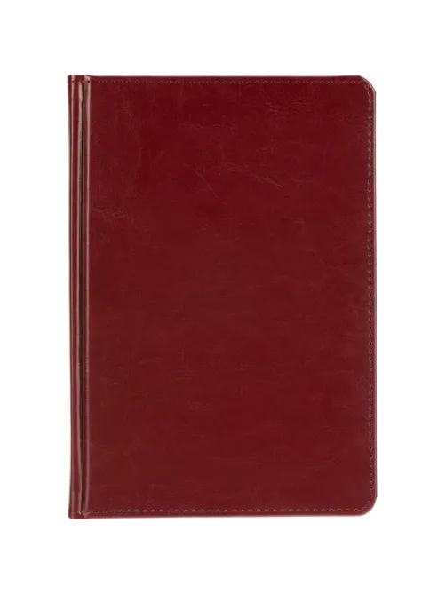 Ежедневник недатированный А5, Sidney Nebraska бордовый, 136 л. 3-128/01