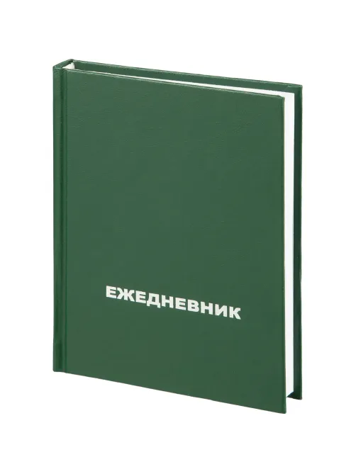 Ежедневник недатированный ,бумвинил,зелен,А6,105х140мм,128л