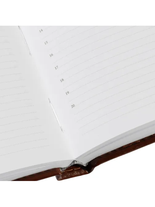 Ежедневник недатированный коричневый,А6,100x150, 320стр,Agenda