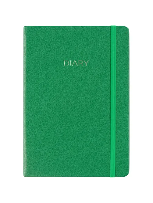 Ежедневник недатированный зеленый, А5 136 л., Diary, ATTACHE