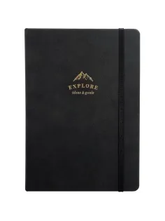 Ежедневник датированный 2026 IF 14х20см 176л, тв с рез, Explore I1715/black