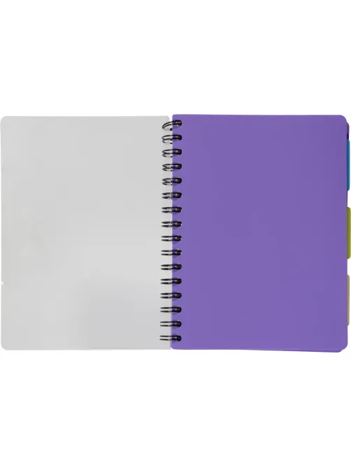 Ежедневник недатированный Bright Colours на спирали, А5, 272 стр, СИРЕНЕВЫЙ