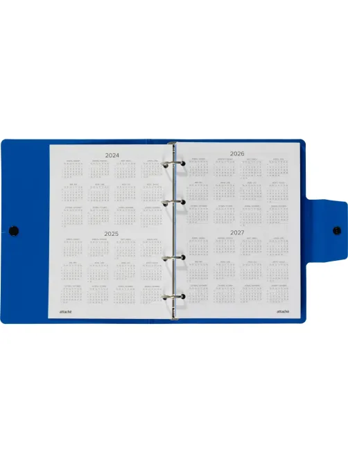 Ежедневник недатированный ATTACHE Digital синий,А5, 272стр., на кольцах