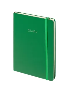 Ежедневник недатированный зеленый, А5 136 л., Diary, ATTACHE