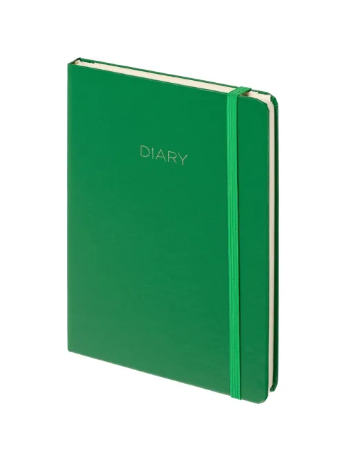 Ежедневник недатированный зеленый, А5 136 л., Diary, ATTACHE