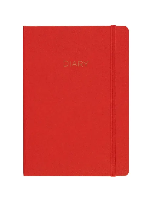 Ежедневник недатированный красный, А5 136 л., Diary, ATTACHE