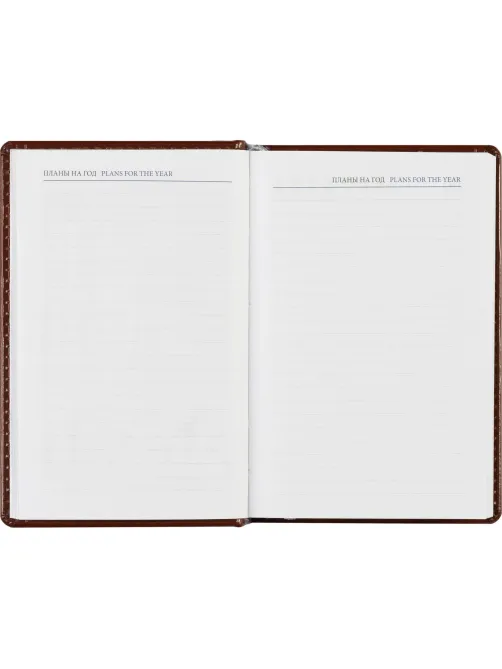 Ежедневник недатированный коричневый,А6,100x150, 320стр,Agenda