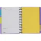 Ежедневник недатированный Bright Colours на спирали, А5, 272 стр, СИРЕНЕВЫЙ