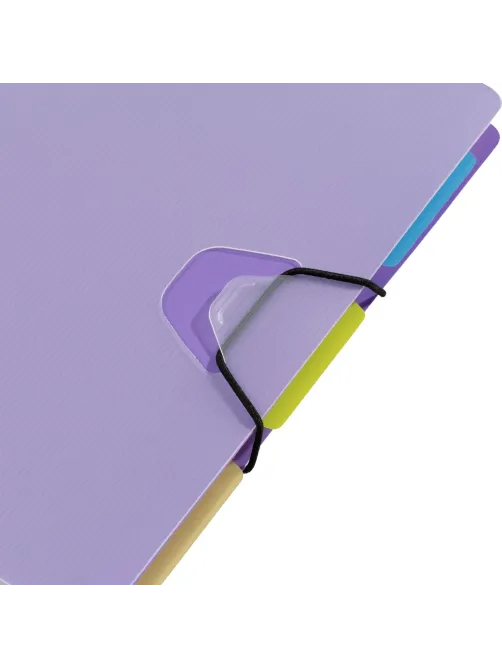 Ежедневник недатированный Bright Colours на спирали, А5, 272 стр, СИРЕНЕВЫЙ