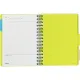 Ежедневник недатированный Bright Colours на спирали,  А5, 272 стр., ЛАЙМ