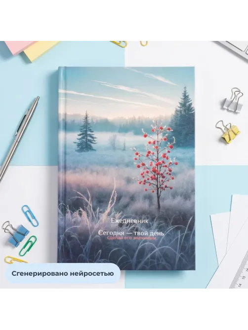 Ежедневник недатированный А5 Утро в лесу 7БЦ, матовый, 128л