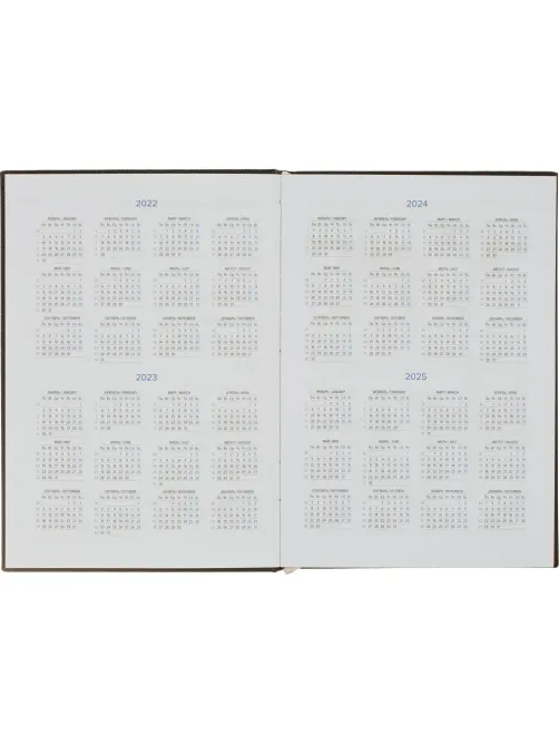 Ежедневник недатированный черный, А5 136 л., Plan your life, ATTACHE