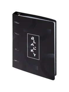 Ежедневник недатированный на кольцах Attache, 136л., 80г/м3, Blacky