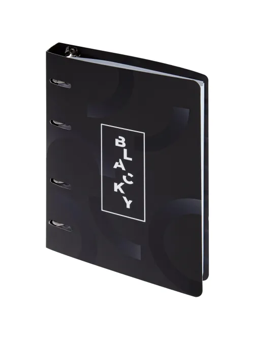 Ежедневник недатированный на кольцах Attache, 136л., 80г/м3, Blacky