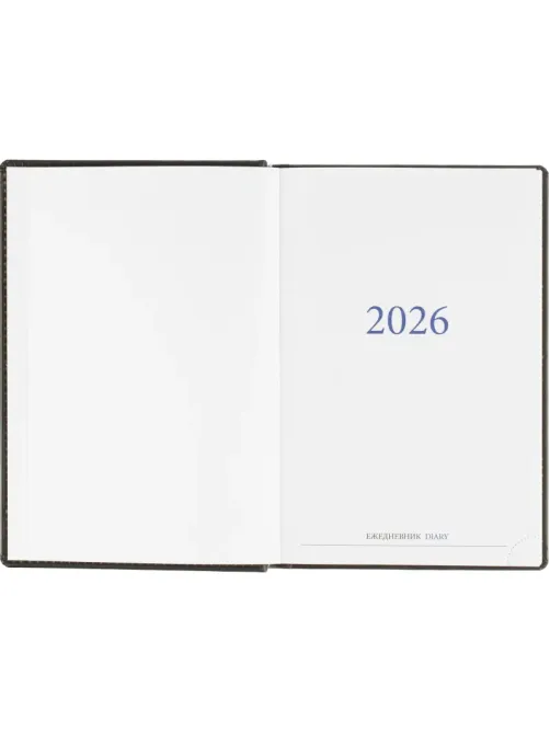 Ежедневник датированный 2026, черный,А5, 148х218 мм,352 стр,АТТАСНЕ Вива