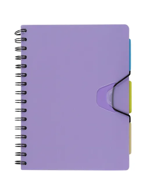 Ежедневник недатированный Bright Colours на спирали, А5, 272 стр, СИРЕНЕВЫЙ