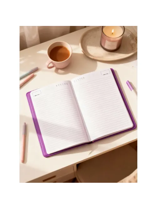Ежедневник недатированный сиреневый, А5 136 л., Diary, ATTACHE