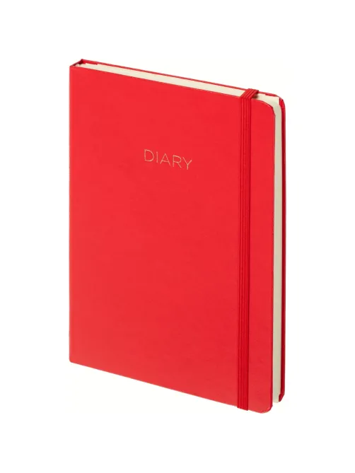 Ежедневник недатированный красный, А5 136 л., Diary, ATTACHE