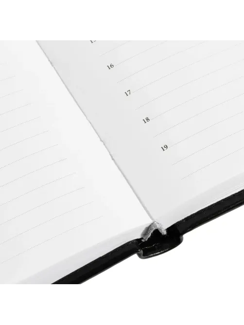 Ежедневник недатированный черный, А5,148x218, 352стр, Agenda