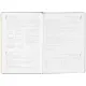 Ежедневник недатированный Sidney Nebraska, А5, 136л, серебро 3-128/10