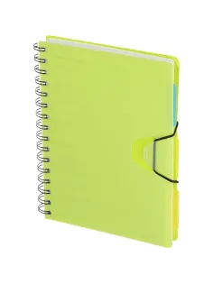 Ежедневник недатированный Bright Colours на спирали,  А5, 272 стр., ЛАЙМ