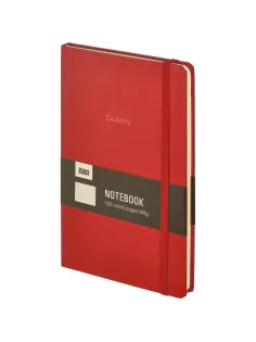 Ежедневник недатированный красный, А5 136 л., Diary, ATTACHE