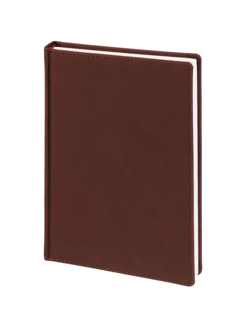 Ежедневник датированный 2026 А5+ VELVET бордовый 3-123/02