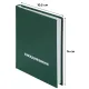 Ежедневник недатированный ,бумвинил,зелен,А6,105х140мм,128л