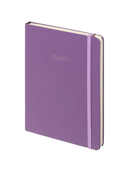 Ежедневник недатированный сиреневый, А5 136 л., Diary, ATTACHE