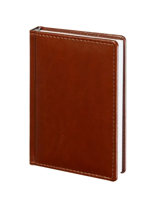 Ежедневник недатированный коричневый,А6,100x150, 320стр,Agenda