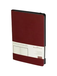 Ежедневник недатированный бордовый А5 MEGAPOLIS SOFT 3-470/05