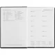Ежедневник недатированный черный, А5,148x218, 352стр, Agenda