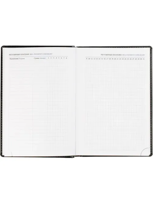 Ежедневник датированный 2026, черн, А5, 148x218 мм, 352 стр,АТТАСНЕ Agenda
