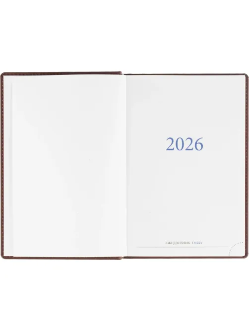 Ежедневник датированный 2026, бордо,А5, 148х218 мм,352 стр,АТТАСНЕ Вива