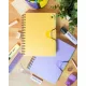 Ежедневник недатированный Bright Colours на спирали, А5, 272 стр., ЖЕЛТЫЙ