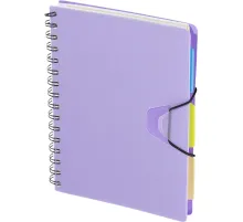 Ежедневник недатированный Bright Colours на спирали, А5, 272 стр, СИРЕНЕВЫЙ