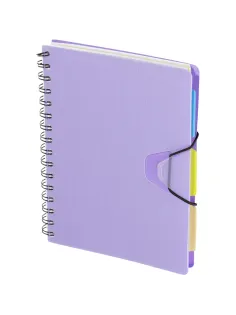Ежедневник недатированный Bright Colours на спирали, А5, 272 стр, СИРЕНЕВЫЙ