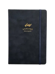 Ежедневник датированный 2026 IF 14х20см 176л, тв, с рез, Explore I1715/blue