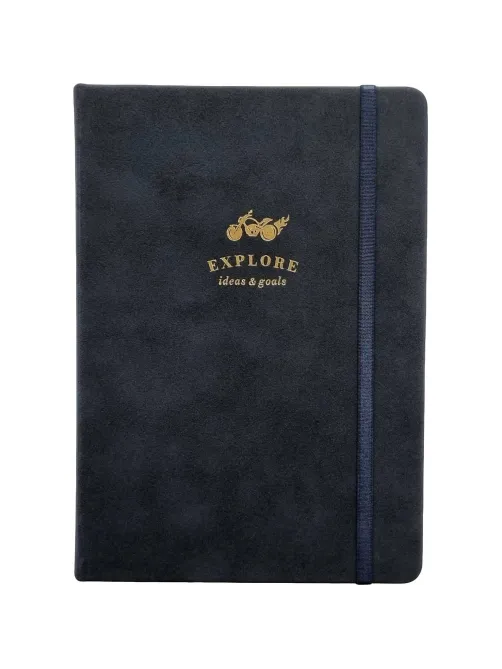 Ежедневник датированный 2026 IF 14х20см 176л, тв, с рез, Explore I1715/blue