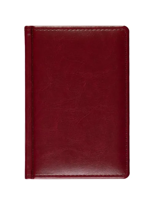 Ежедневник недатированный бордо, А6,100x150, 320стр, Agenda