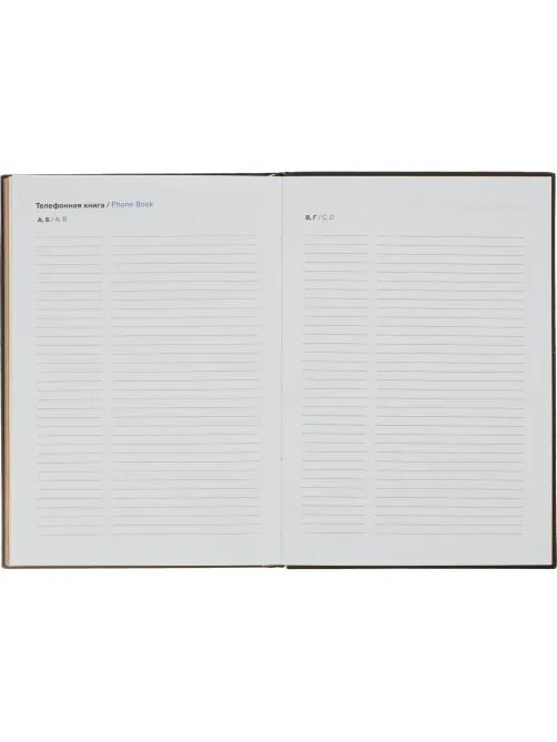 Ежедневник недатированный черный, А5 136 л., Plan your life, ATTACHE