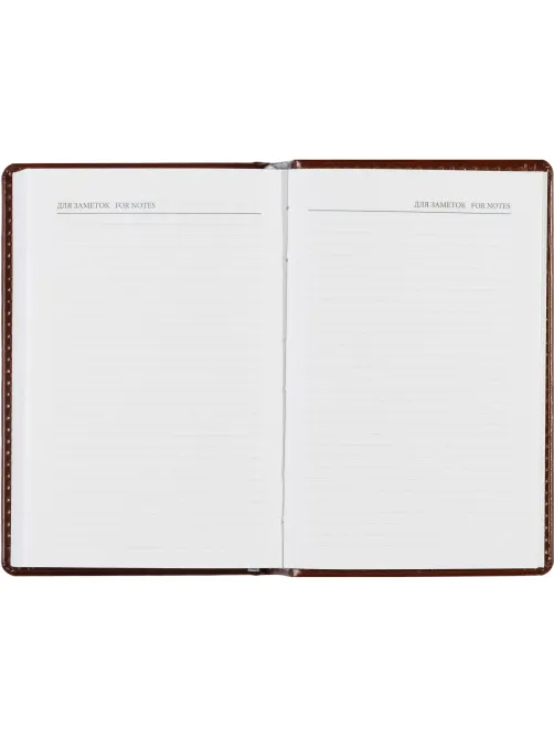 Ежедневник недатированный коричневый,А6,100x150, 320стр,Agenda